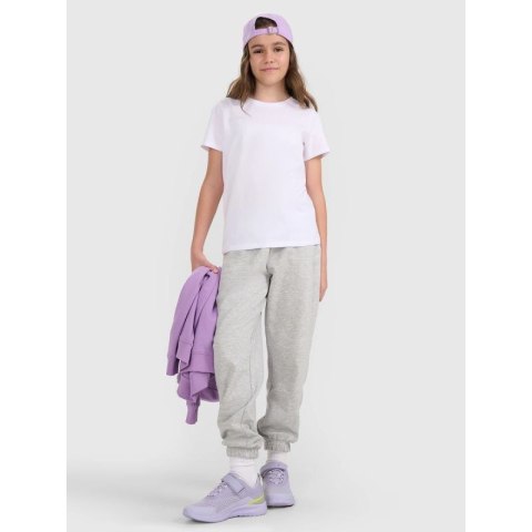 T-shirt regular gładki dziewczęcy 4F 4FJRMM00TTSHF3231-10S