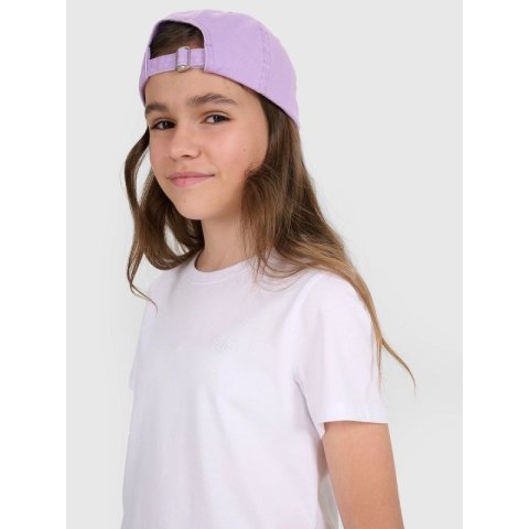 T-shirt regular gładki dziewczęcy 4F 4FJRMM00TTSHF3231-10S