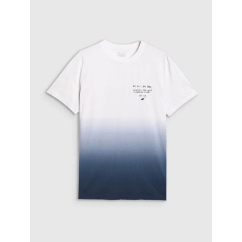 T-shirt regular z nadrukiem męski 4F 4FRAW25TTSHM3226-31S