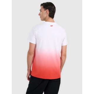 T-shirt regular z nadrukiem męski 4F 4FRAW25TTSHM3226-62S