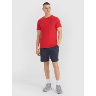 T-shirt regular z nadrukiem męski 4F 4FRSS25TTSHM2982-62S