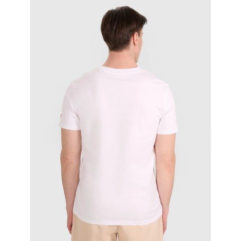 T-shirt regular z nadrukiem siatkarskim męski 4F 4FRAW25TTSHM3236-10S