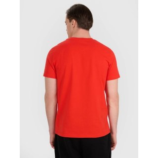 T-shirt regular z nadrukiem siatkarskim męski 4F 4FRAW25TTSHM3236-62S