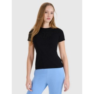 T-shirt slim z nadrukiem damski 4F 4FWMM00TTSHF2674-20S