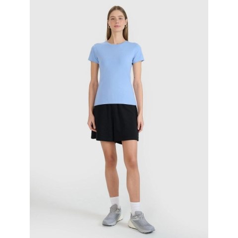 T-shirt slim z nadrukiem damski 4F 4FWMM00TTSHF2674-32S