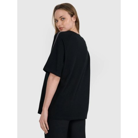 T-shirt oversize z nadrukiem damski 4F 4FRSS25TTSHF2791-20S