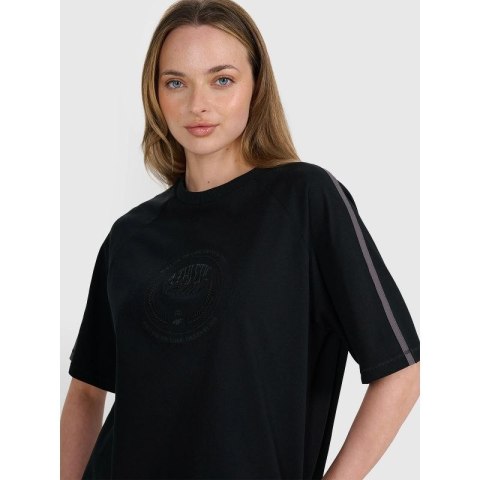T-shirt oversize z nadrukiem damski 4F 4FRSS25TTSHF2791-20S