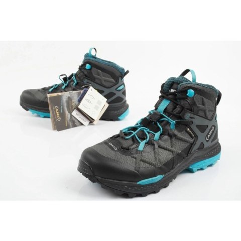 Buty turystyczne damskie AKU Rocket Mid DFS GTX - black/turquoise