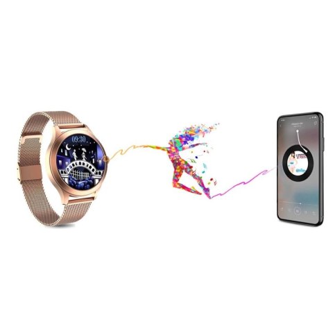 Damski SMARTWATCH G.Rossi SW014G-2 Różowe złoto
