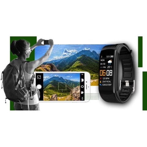 Smartwatch GIEWONT Czarno Zielony 2 Paski GW200-5