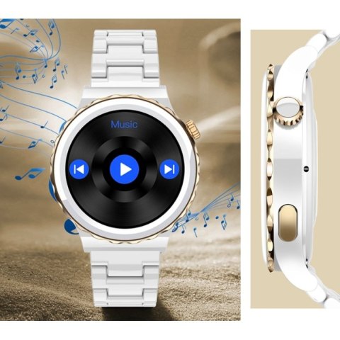 Smartwatch Damski Rubicon RNCE92 PRO White/2 x Pasek SMARUB171