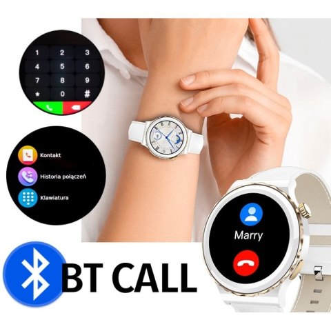 Smartwatch Damski Rubicon RNCE92 PRO White/2 x Pasek SMARUB171