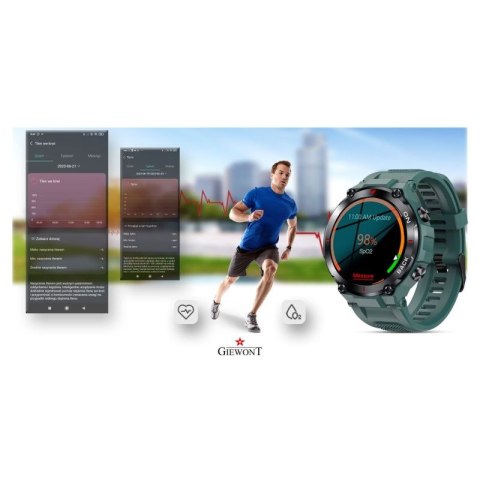 Smartwatch GIEWONT Pionier GPS GW460-2 - Sea Green
