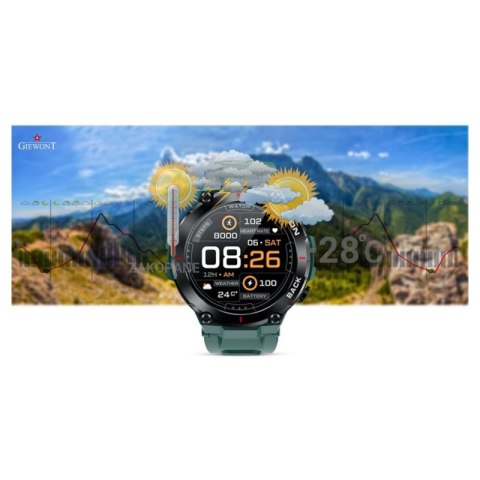 Smartwatch GIEWONT Pionier GPS GW460-2 - Sea Green
