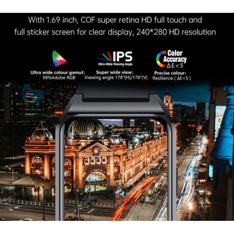 Smartwatch Rubicon RNCE89 Black SMARUB162