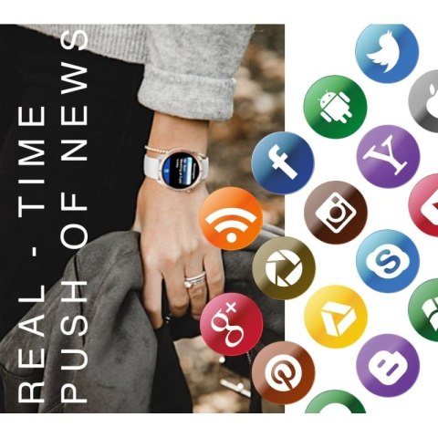 Smartwatch Męski RUBICON RNCF14 Black SMARUB250