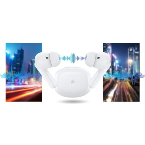 Słuchawki bezprzewodowe GIEWONT RealSound PRO ANC ENC GWS800-2 Białe