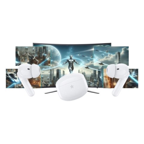 Słuchawki bezprzewodowe GIEWONT RealSound PRO ANC ENC GWS800-2 Białe