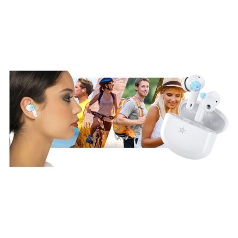 Słuchawki bezprzewodowe GIEWONT RealSound PRO ANC ENC GWS800-2 Białe