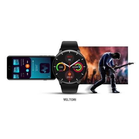Smartwatch VELTORI VT160-1 Czarny Pasek Silikonowy
