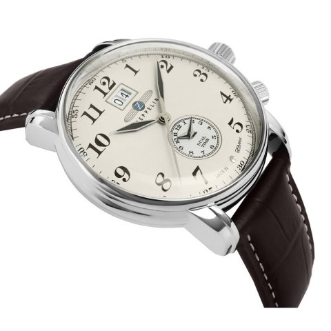Zegarek Męski ZEPPELIN LZ127 Graf Zeppelin Dual Time 7644-5 + BOX