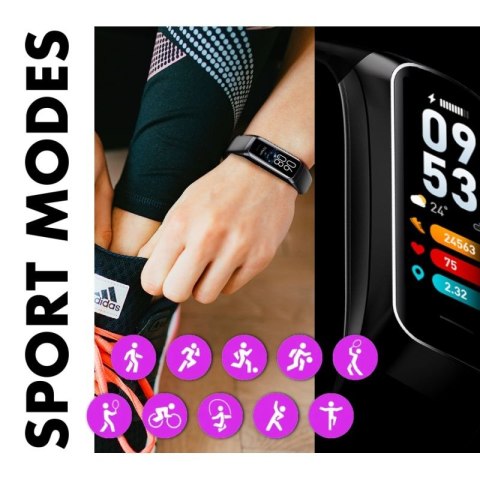 Smartband Damski RUBICON RNCF05 Silver/Grey SMARUB213