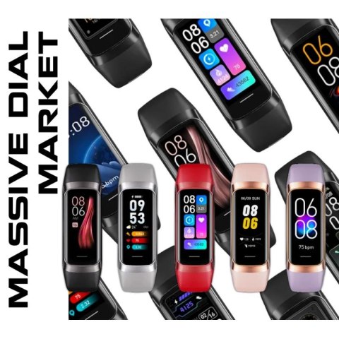 Smartband Damski RUBICON RNCF05 Silver/Grey SMARUB213