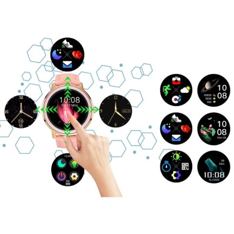 Smartwatch Damski RUBICON RNBE66 Black SMARUB124