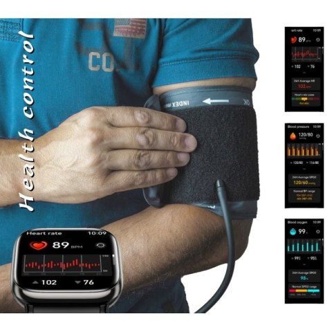 Smartwatch Damski Rubicon RNCF31 BLACK