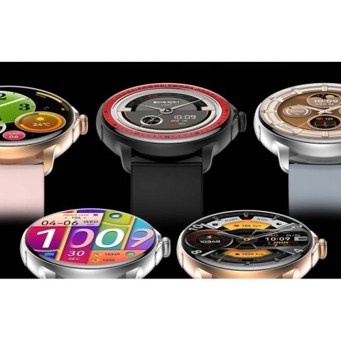 Smartwatch Damski Rubicon RNCF35 ROSE GOLD Bransoleta + Pasek Pink