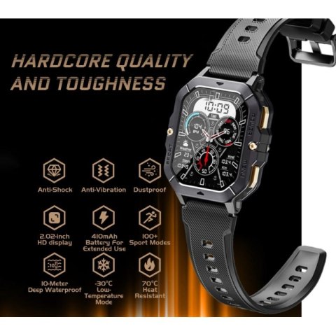 Smartwatch Męski Rubicon RNCF23-1 BLACK