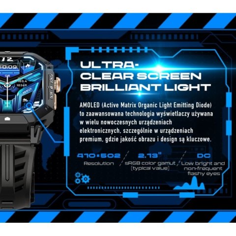 Smartwatch Męski Rubicon RNCF24-2 GREY