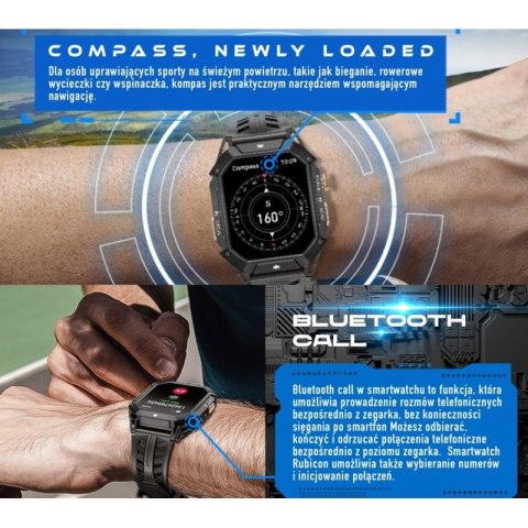 Smartwatch Męski Rubicon RNCF24-2 GREY