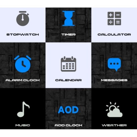 Smartwatch Męski Rubicon RNCF24-2 GREY