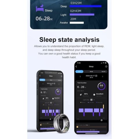 Smart Ring RUBICON R6 Deep Grey SIZE-10(US) SMARUB324