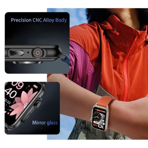 Smartwatch Damski RUBICON RNCF06 Black/Dark Blue SMARUB220