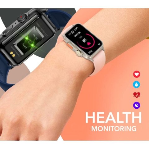 Smartwatch Damski RUBICON RNCF06 Black/Dark Blue SMARUB220