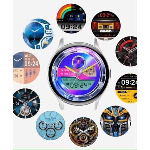 Smartwatch Damski RUBICON RNCF11 Silver/Grey SMARUB242