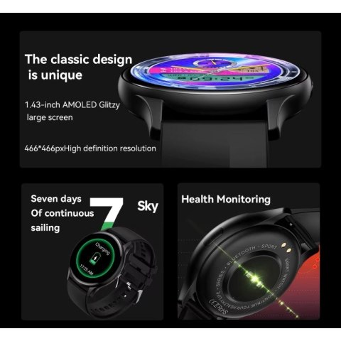 Smartwatch Damski RUBICON RNCF11 Silver/Grey SMARUB242