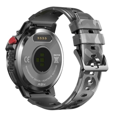 Smartwatch Męski RUBICON RNCF08 Black/Moro SMARUB232