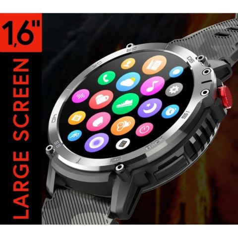 Smartwatch Męski RUBICON RNCF08 Black/Moro SMARUB232