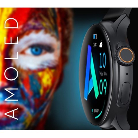 Smartwatch Męski RUBICON RNCF12 Tytan/Orange SMARUB245