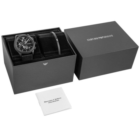 Zegarek Męski + Bransoleta EMPORIO ARMANI Paolo AR80070SET + BOX
