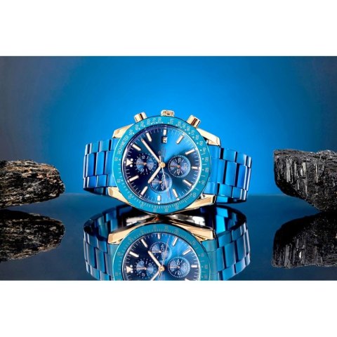 Zegarek Męski Giewont Chronograph Sapphire Niebiesko Miedziany GW8720-B5