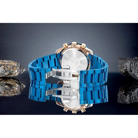 Zegarek Męski Giewont Chronograph Sapphire Niebiesko Miedziany GW8720-B5