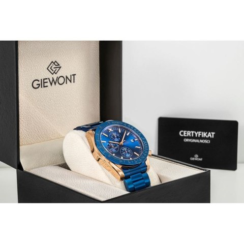 Zegarek Męski Giewont Chronograph Sapphire Niebiesko Miedziany GW8720-B5
