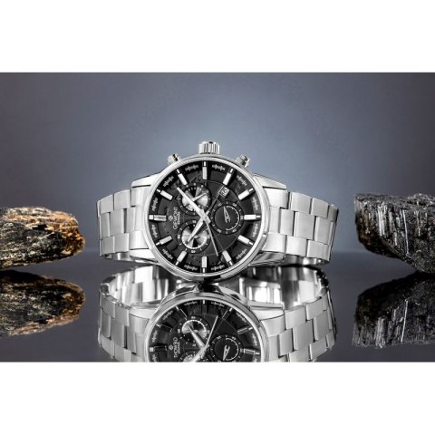 Zegarek Męski Giewont Chronograph Sapphire Srebrny GW4580-B2