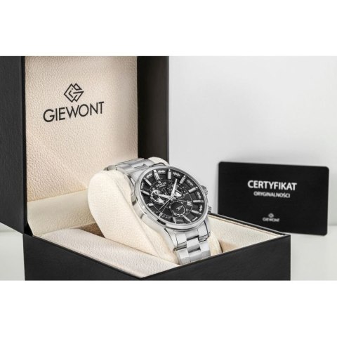 Zegarek Męski Giewont Chronograph Sapphire Srebrny GW4580-B2
