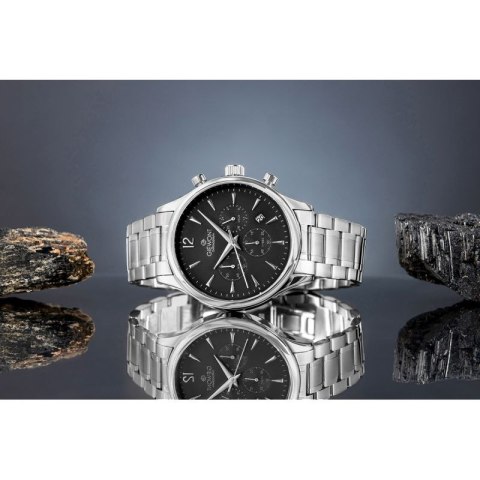 Zegarek Męski Giewont Chronograph Sapphire Srebrny GW6310-B2