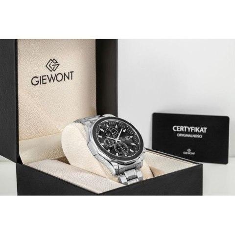 Zegarek Męski Giewont Chronograph Sapphire Srebrny GW7290-B2